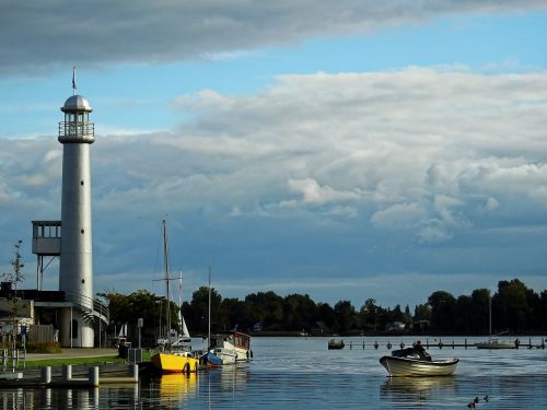 lighthouse water lake