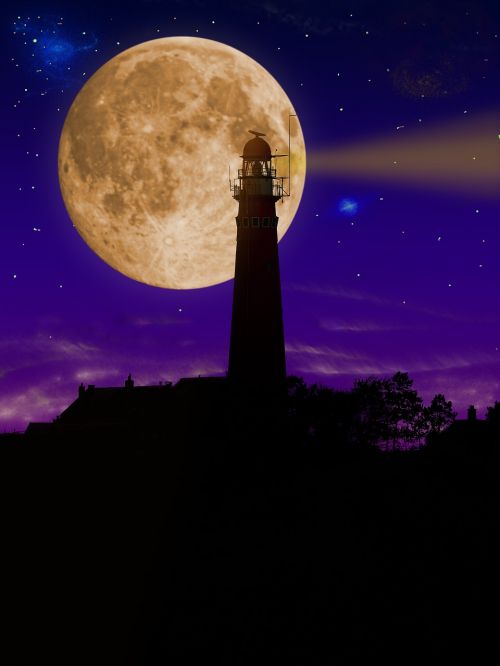 lighthouse night tower