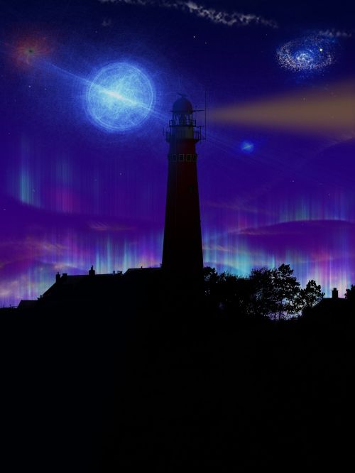 lighthouse night tower