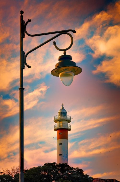 lighthouse sky light