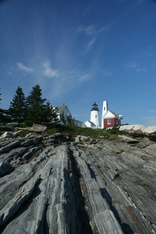 lighthouse cliffs coast