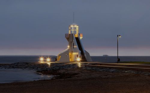 lighthouse finland dusk
