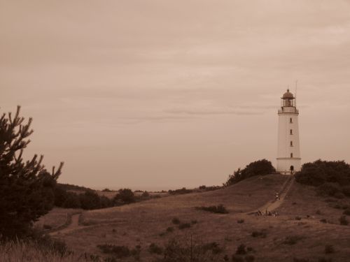 lighthouse rügen retro