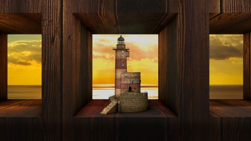 lighthouse window niche