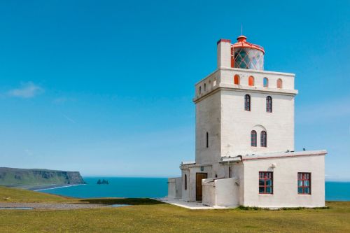 lighthouse iceland coast