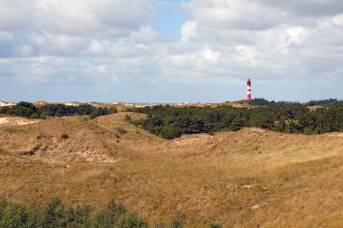 lighthouse dunes north sea