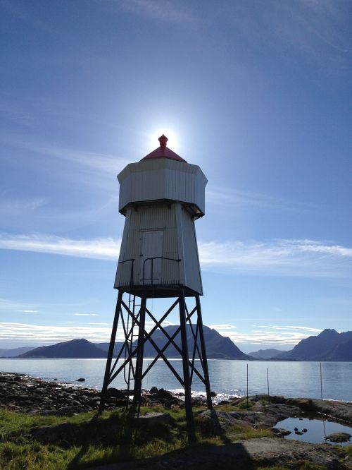 lighthouse sun sunset