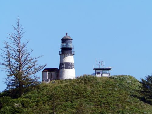 lighthouse green sky