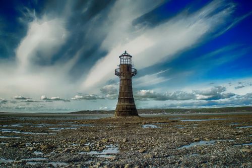 lighthouse ruin landmark
