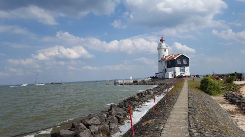 lighthouse sea holland