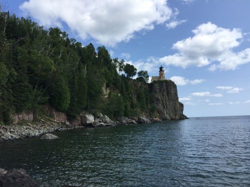 lighthouse lake superior north shore