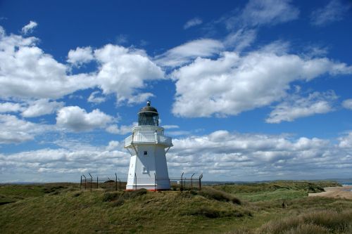 lighthouse wide sky
