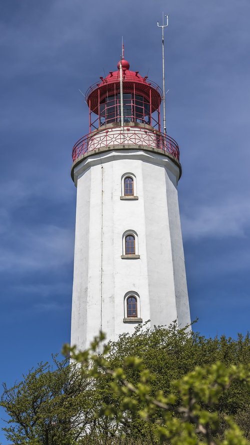 lighthouse  hiddensee  baltic sea