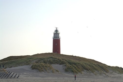 lighthouse  texel  beach