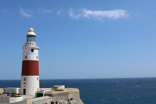 lighthouse  gibraltar  red
