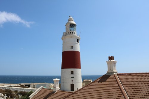 lighthouse  gibraltar  red