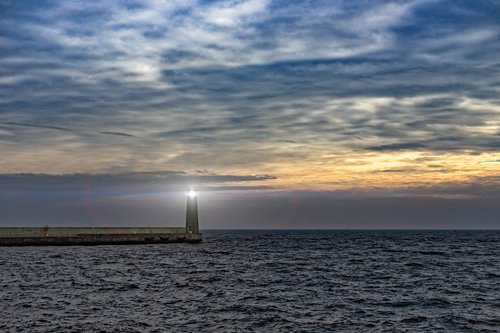 lighthouse  light  way