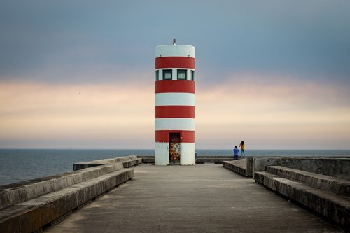lighthouse  porto  portugal