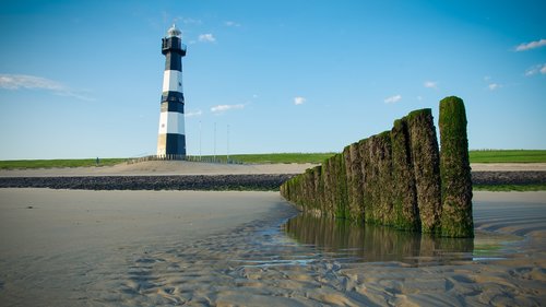 lighthouse  breskens  sea