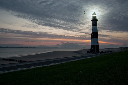 lighthouse  breskens  north sea