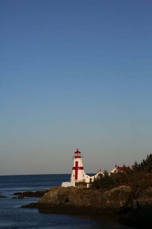 lighthouse canada evening