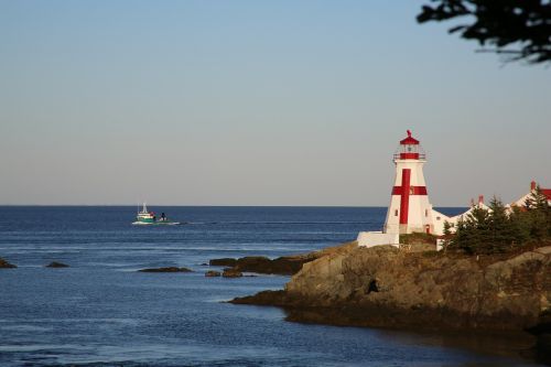 lighthouse canada evening