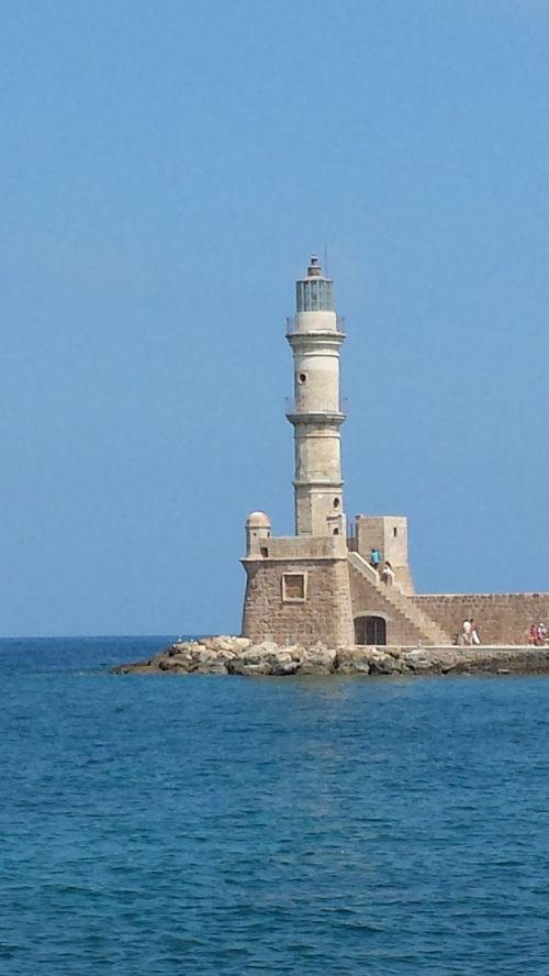 lighthouse harbour entrance crete