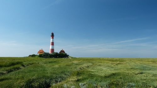 lighthouse westerhever north sea