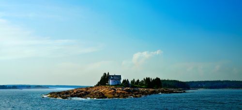 lighthouse ocean island