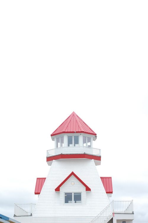 lighthouse isolated roof