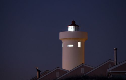 lighthouse light night