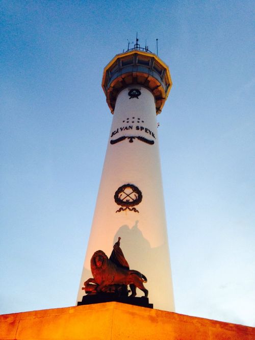 lighthouse illuminated idyllic
