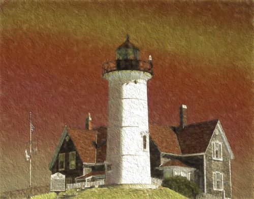 lighthouse capecod shore