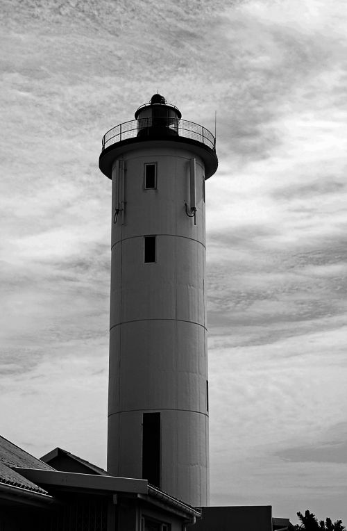 Lighthouse In Black And White