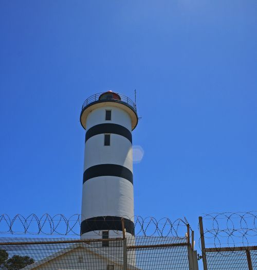 Lighthouse In Secured Area