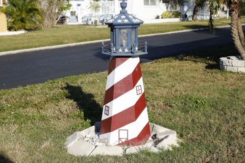 lighthouse sailor garden figure