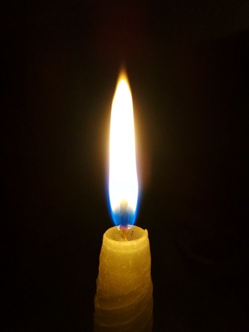 lighting candle flame