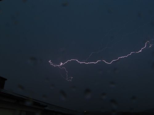 lightning in the evening storm