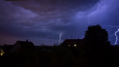 lightning night flash