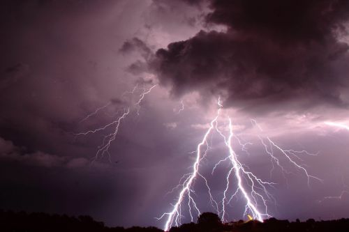 lightning clouds storm