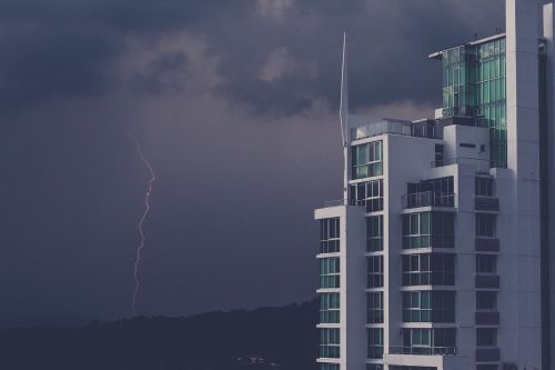 lightning storm clouds