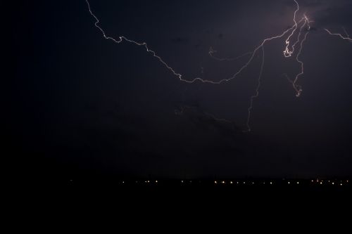 lightning thunder night