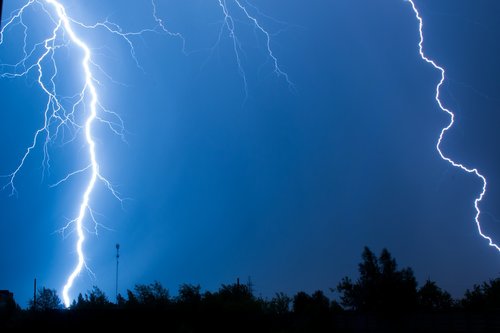 lightning  thunderstorm  nature