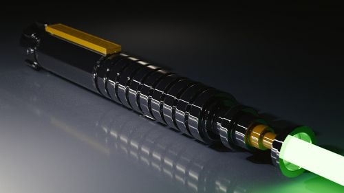 lightsaber laser sword green