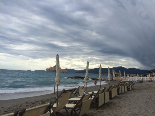 liguria sea clouds