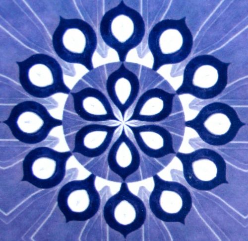 Lilac Circular Pattern Background