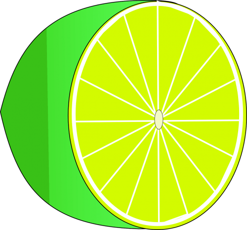 lime half green