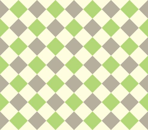 Lime And Beige Checkerboard Pattern