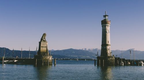 lindau harbour entrance lighthouse