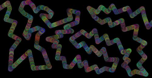 line snake colorful